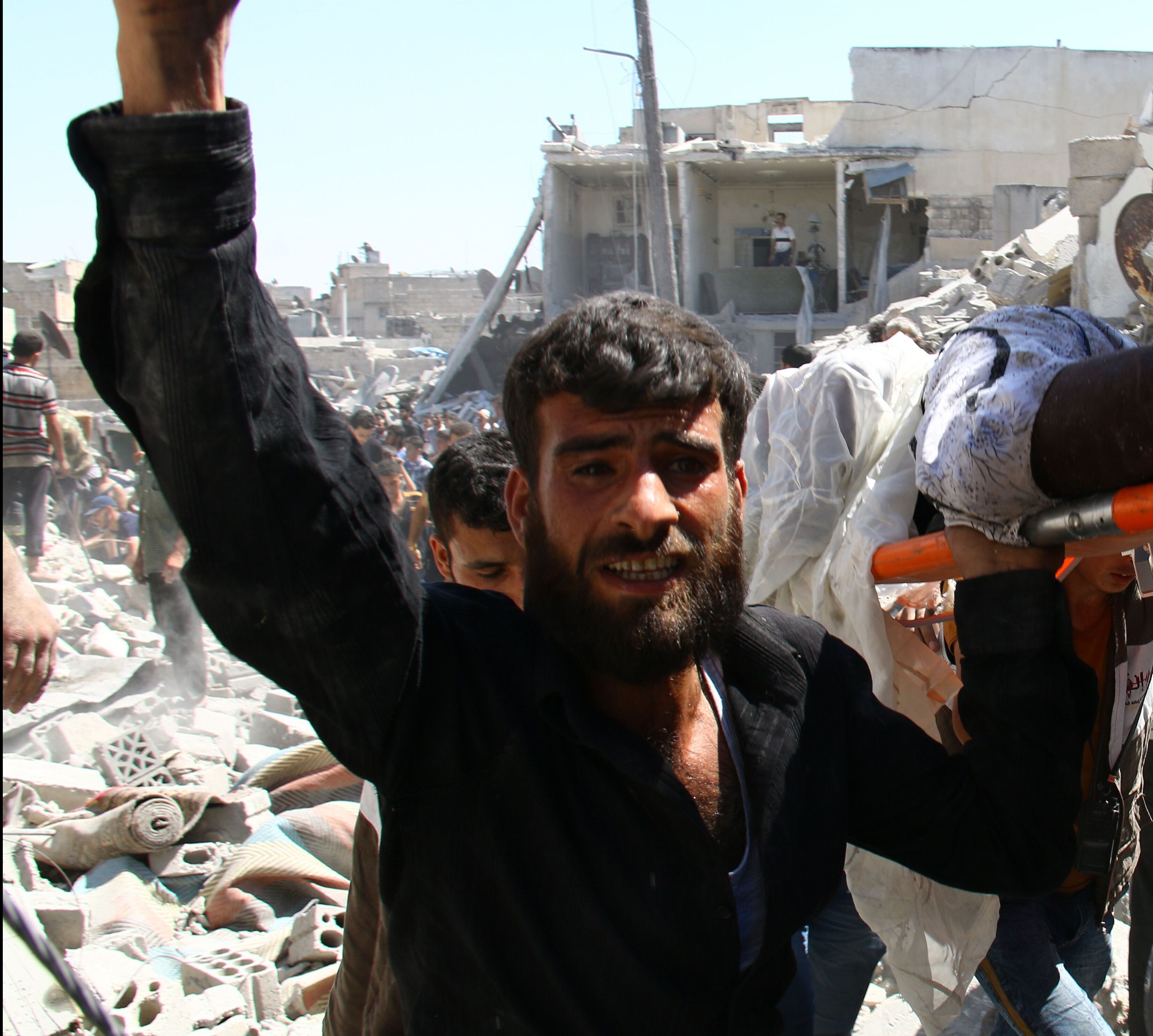 قوات النظام ترتكب مجزرة في منطقة التلة السودة بحي المعادي في حلب