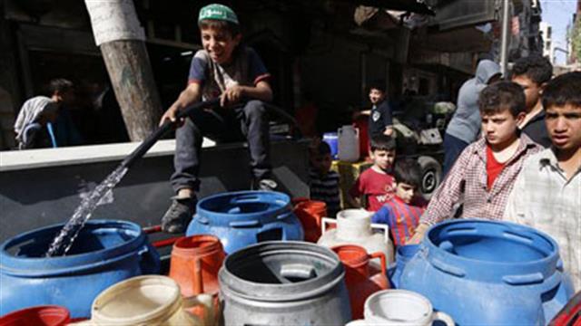 اليونيسيف توثّق استخدام المياه للأغراض العسكريّة في سورية.