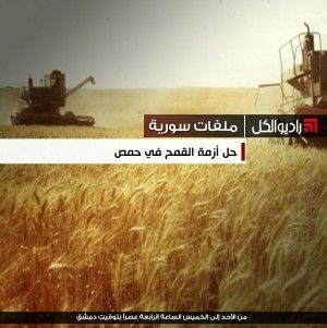 حل أزمة القمح في حمص