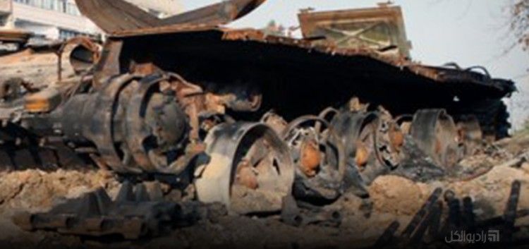 جيش الإسلام يدمّر دبابة "T72" لقوات النظام ويقتلون عدداً من طاقمها في الجبل المطل على ضاحية الأسد