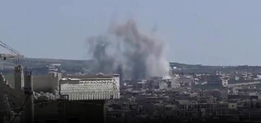 إرتقاء عنصر من الثوار وإصابة آخرين في قصفٍ للطيران الروسي على مقر تجمع كتائب خان شيخون بإدلب