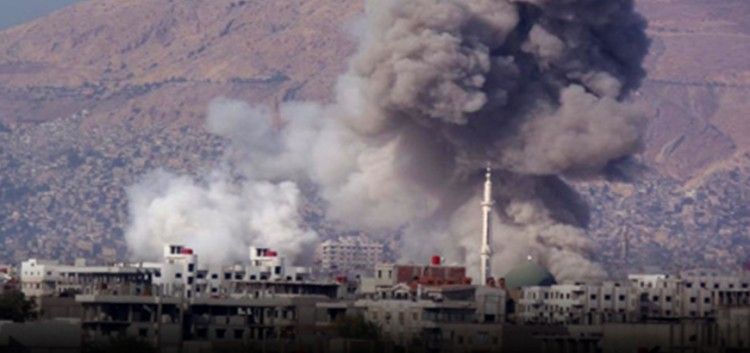 الطيران الحربي يستهدف بأكثر من 20 غارة بلدات الغوطة الشرقية في ريف دمشق
