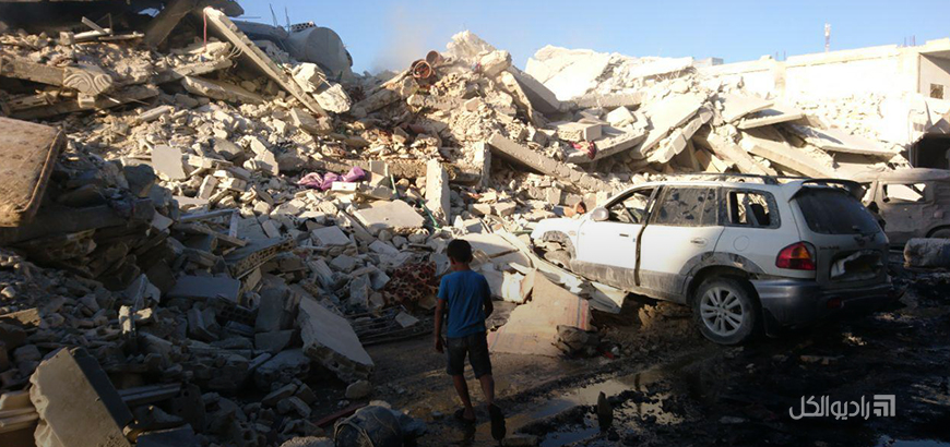 20 قتيلاً بانفجار مستودع للذخيرة قرب ساحة معبر باب الهوى شمالي إدلب