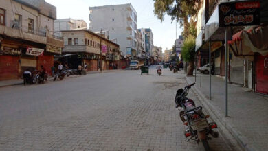 إغلاق المحال التجارية في مدينة عفرين