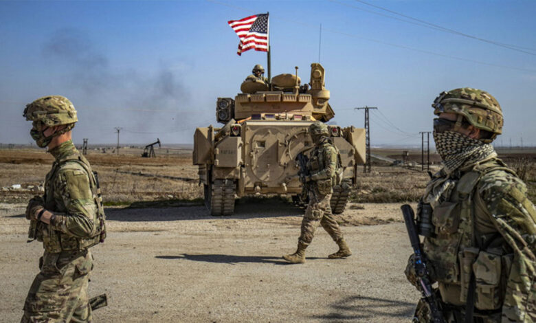 قوات أميركية من التحالف الدولي المنتشرة شمال شرقي سوريا